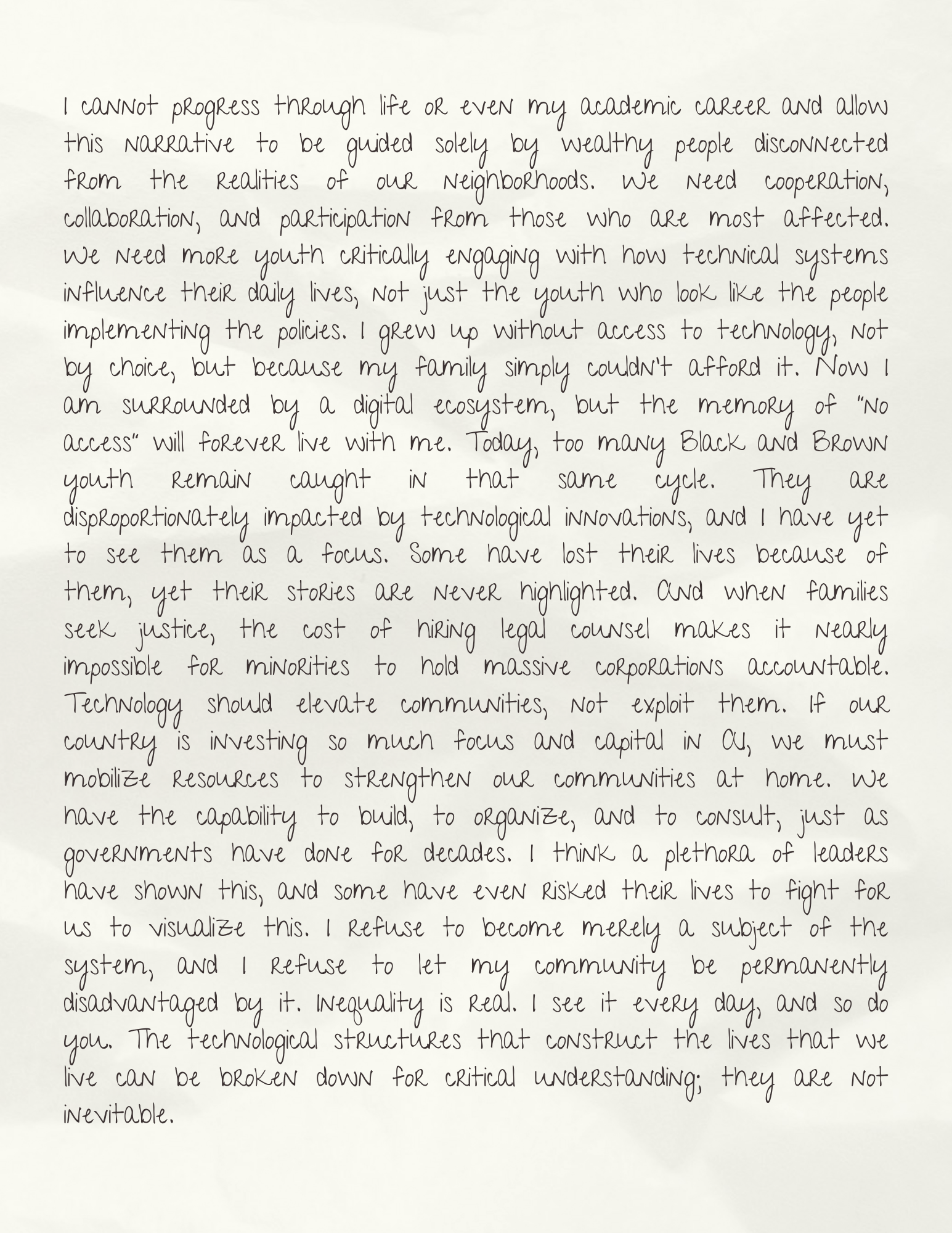 Handwritten letter, page 2 of 4